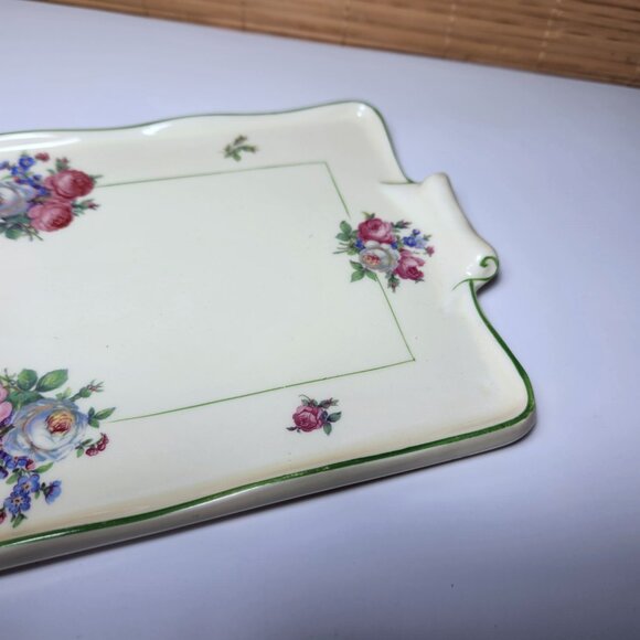Holland Cheese Plate Platter Bone China Transferware South Holland Vintage 40s - Picture 3 of 8